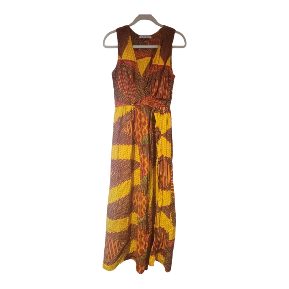 Lapogee Worldover Print Maxi Dress medium